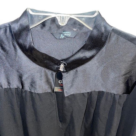 New Guess Marciano Sheer Long Sleeve Shirt Blouse S - Picture 4 of 11